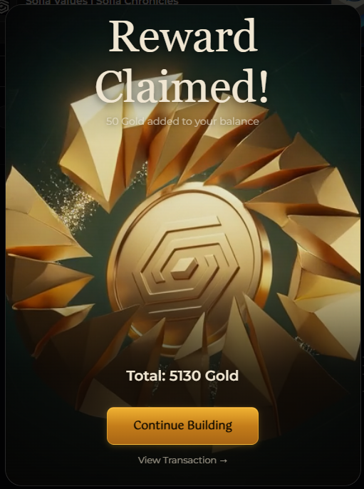 Pioneer Gold Reward